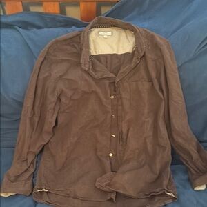 Old Navy Men's Casual Brown Button Down Shirt